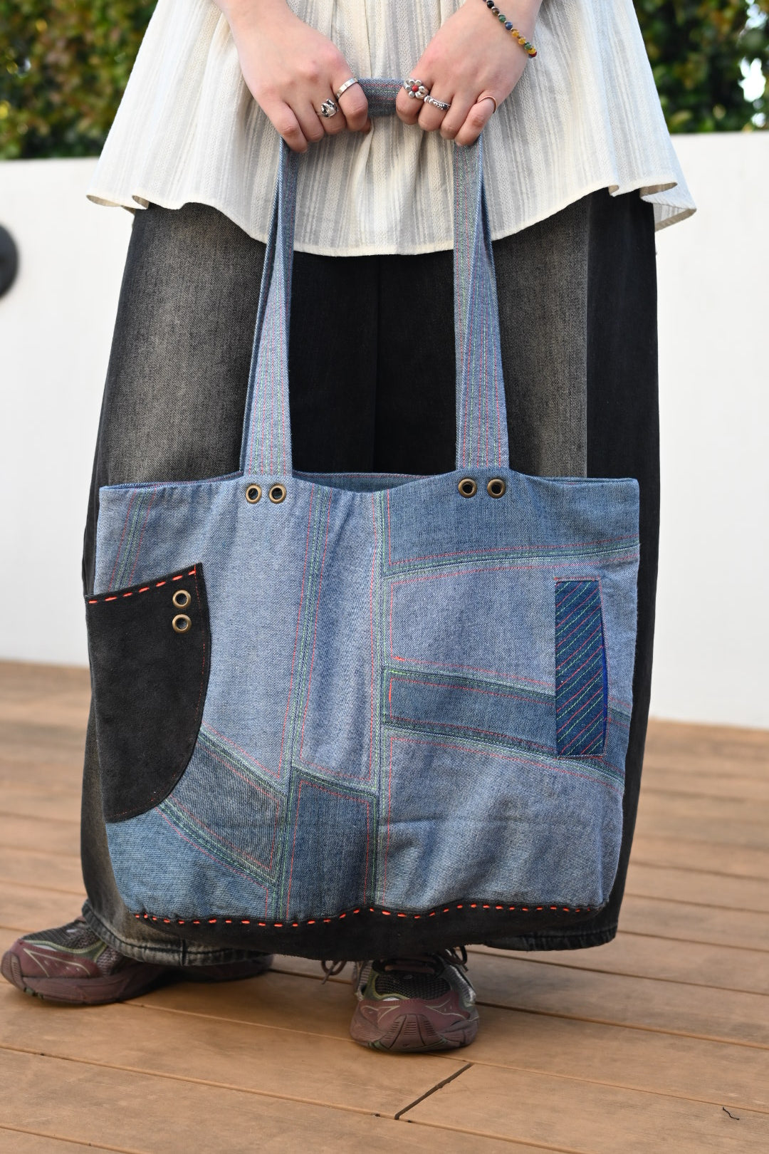 Stormy Tote - Neon Tide